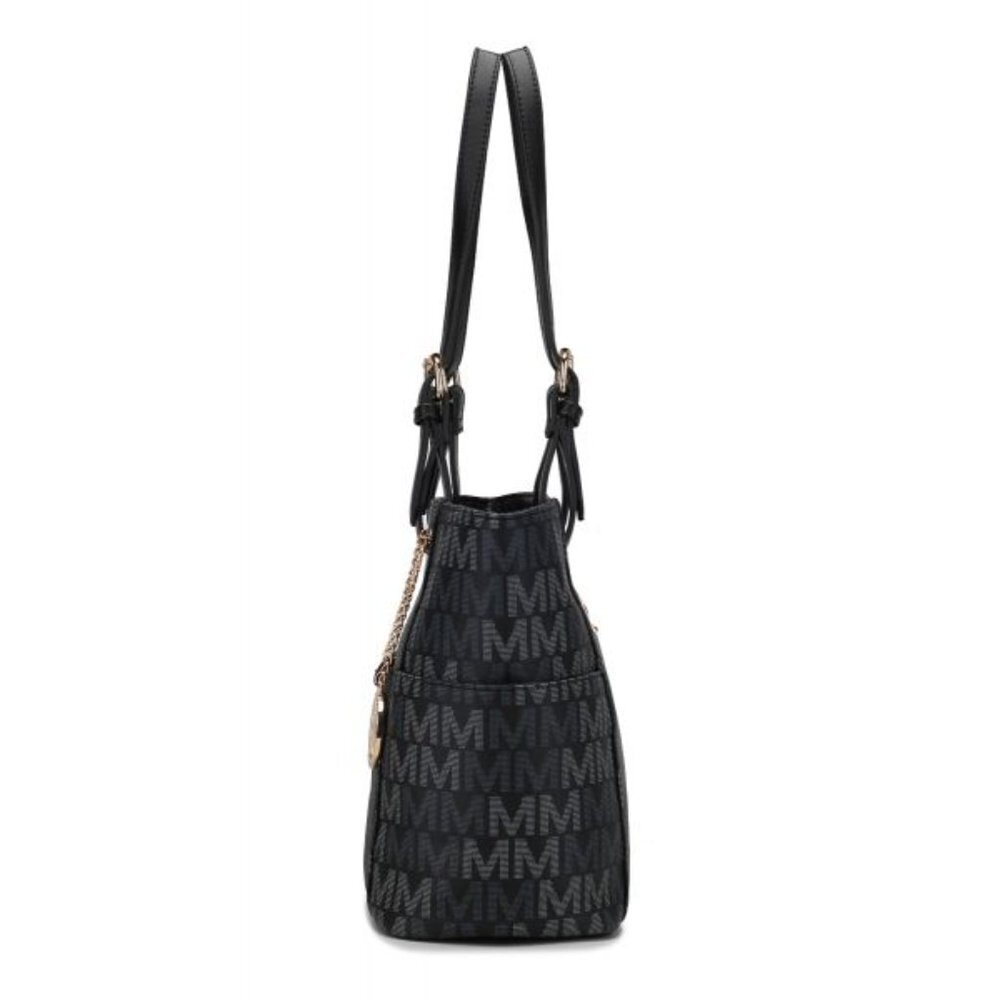 Cavalli Tote Black with Luxurious Gold-Tone Hardware. MKF Collection NWT - Picture 3 of 7